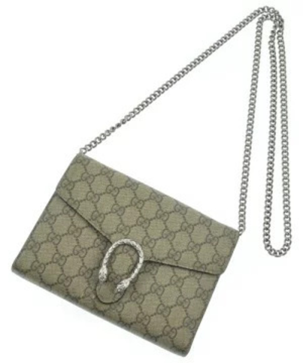 Gucci Wallet coin case Wallet Beige Cream x Brown All over